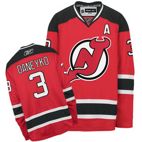 80% Discount New Jersey Devils 4 Ken Daneyko Red-Black NHL Hockey Jersey